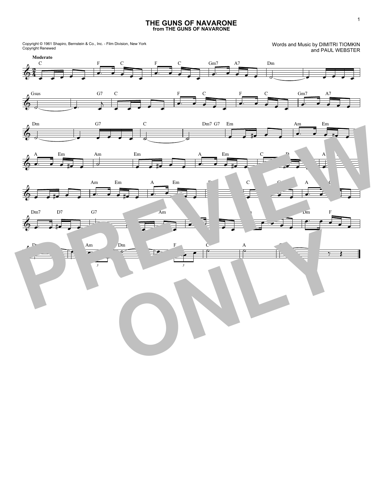 Product picture to: The Guns Of Navarone