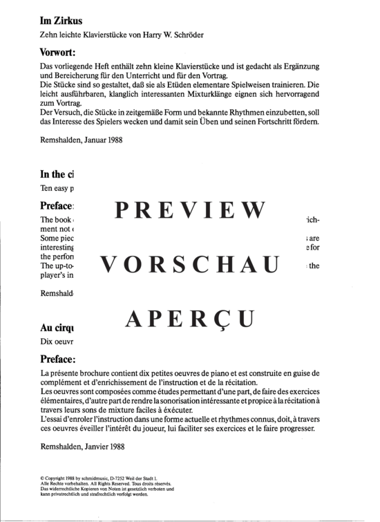 Product gallery: Page 4 of 15 Im Zirkus , , (Piano solo easy)