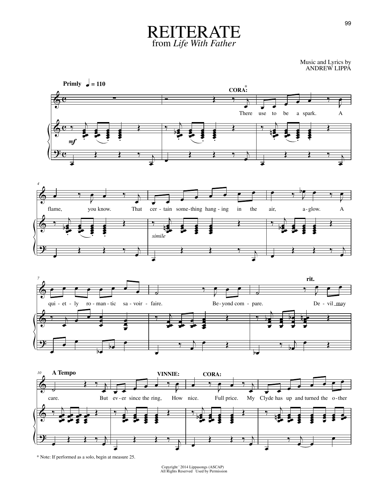 Produktbild zu: Reiterate (from Life With Father)