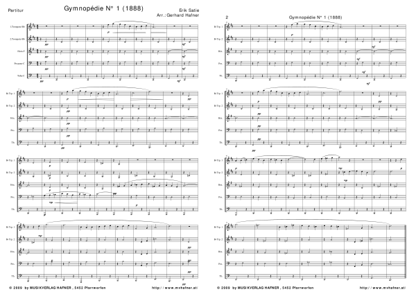 gallery: Gymnopedie No. 1, , (Blechbläser Quintett)