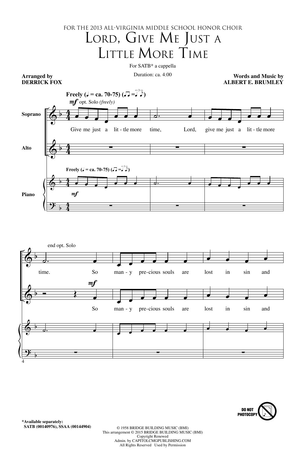 Produktbild zu: Lord, Give Me Just A Little More Time