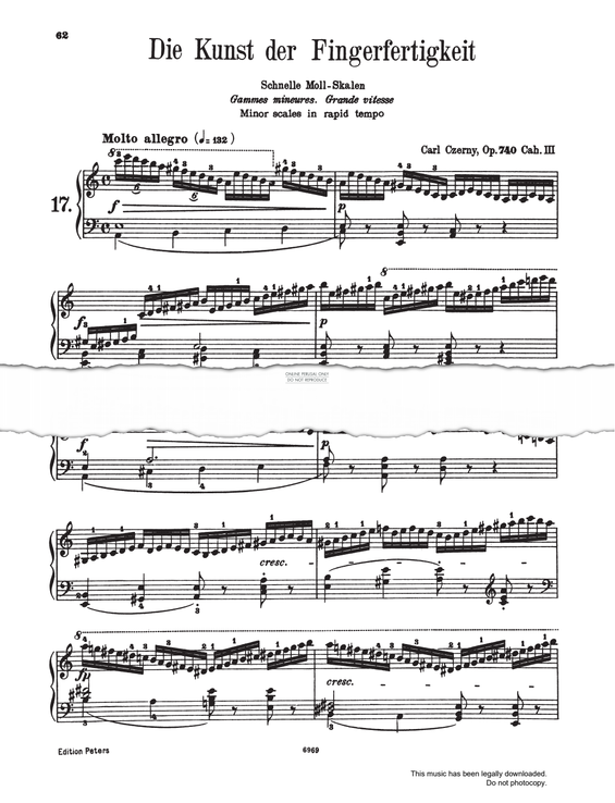 Product picture to: Molto Allegro Study (Op. 740, No.17)