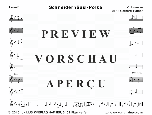 gallery: Schneiderhäusl-Polka, , (woodwind and brass)