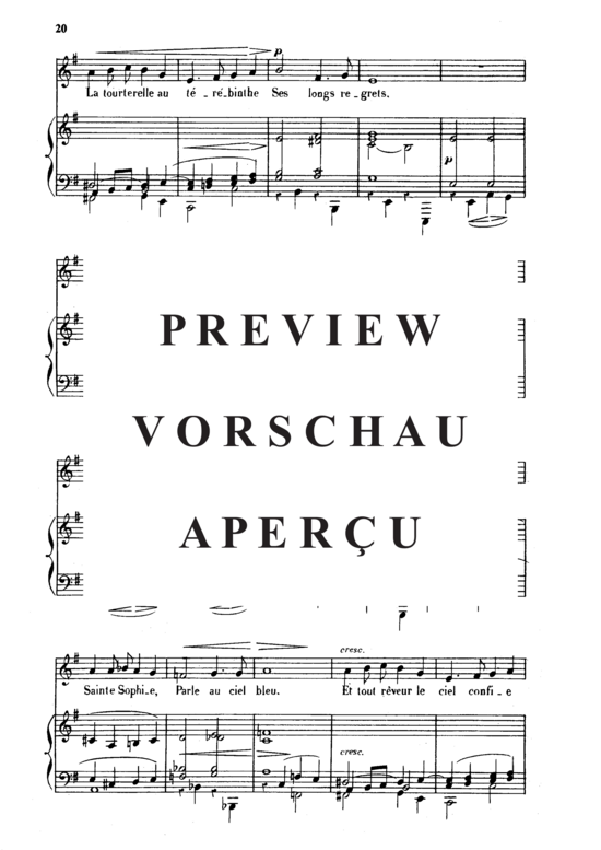 Product gallery: Page 3 of 4 Seule Op.3 No 1, , Medium Voice and Piano