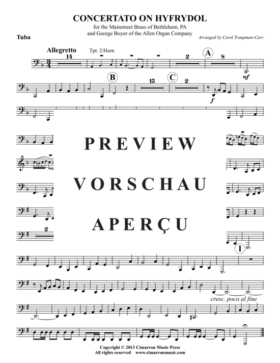 Produktgalerie: Seite 19 von 21 Concertato on Hyfrydol , , (Blechbläser-Quintett + Orgel)