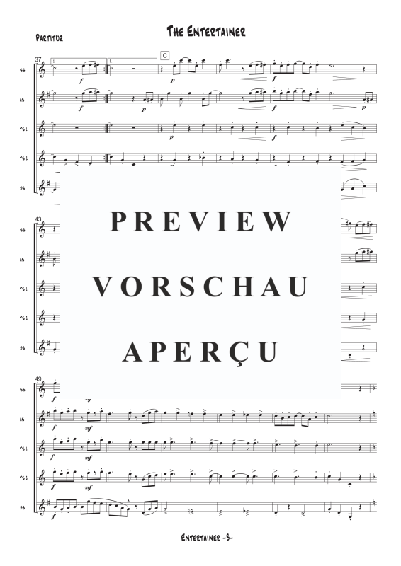 gallery: The Entertainer, , Saxophonquintett