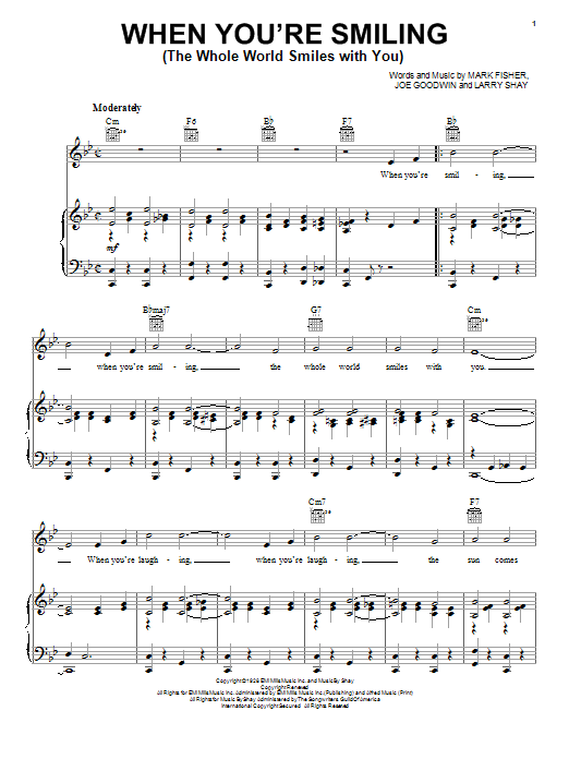 Produktbild zu: When You're Smiling (The Whole World Smiles With You)