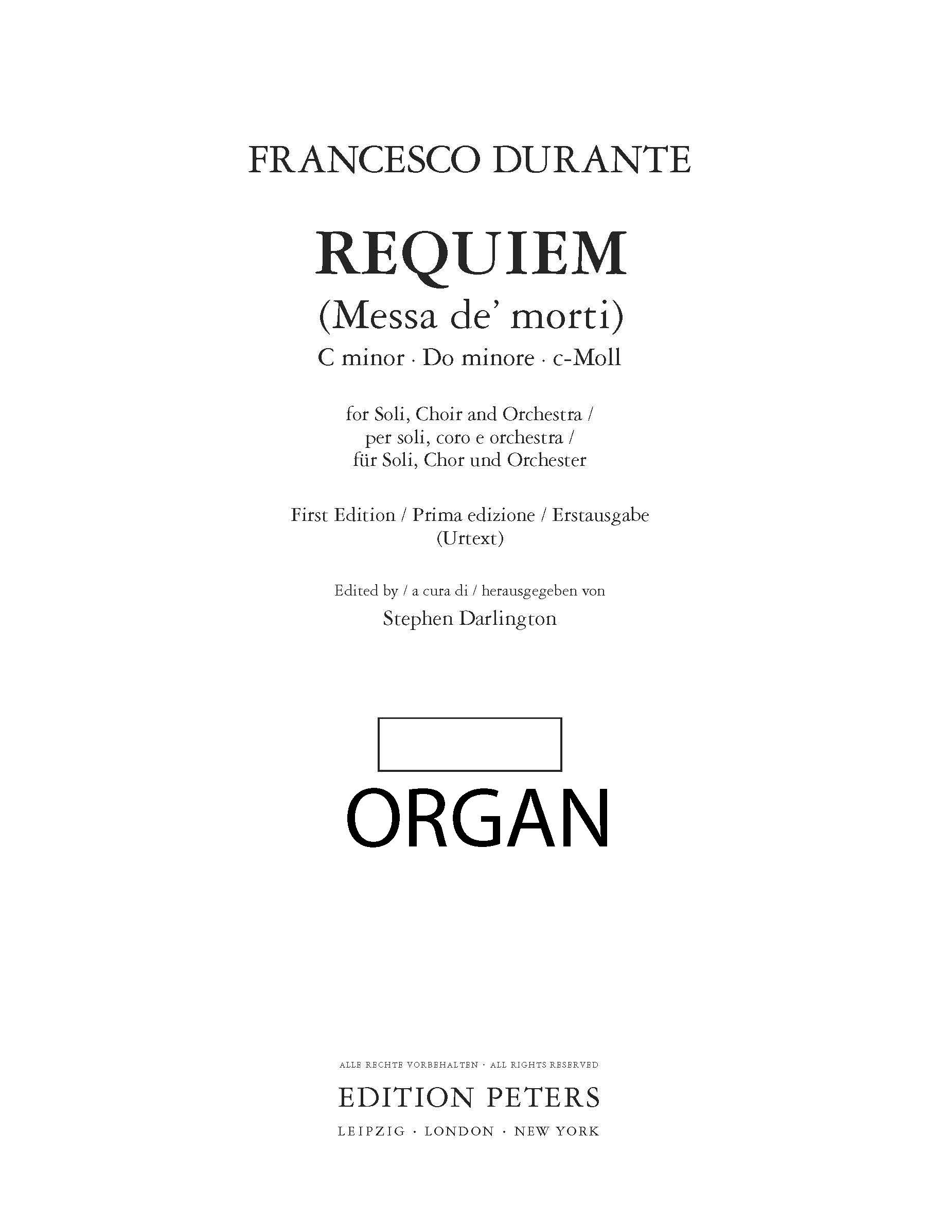 Product picture to: Requiem (Messa de' morti)