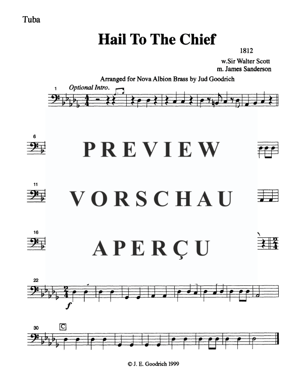 Produktgalerie: Seite 9 von 9 Hail to the Chief, , Blechbläser Quintett