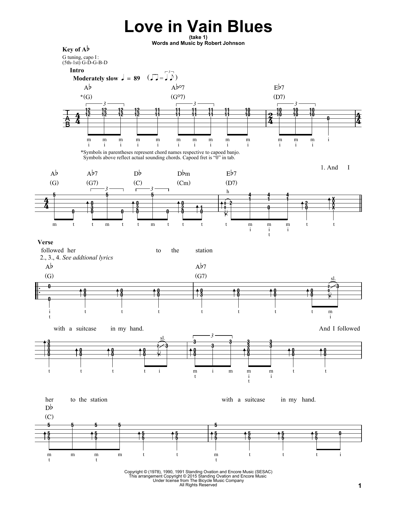Produktgalerie: Seite 1 von 1 Love In Vain Blues, Robert Johnson, Banjo