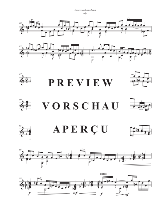 Product gallery: Page 7 of 12 Dances and Interludes , , (Gitarre Solo)