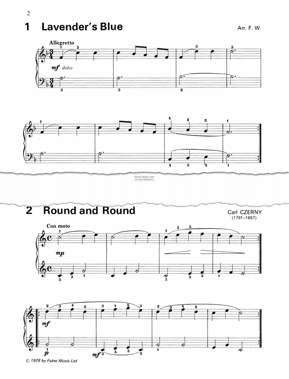 Produktgalerie: Seite 1 von 1 Round And Round, Carl Czerny, Klavier