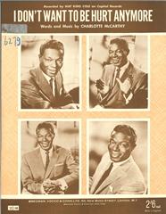 cover: I Don't Want To Be Hurt Anymore, Nat King Cole, Gesang, Gitarre, Klavier