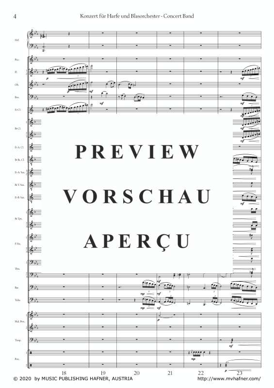Product gallery: Page 9 of 11 Konzert für Harfe und Blasorchester, , (large wind orchestra and harp solo)