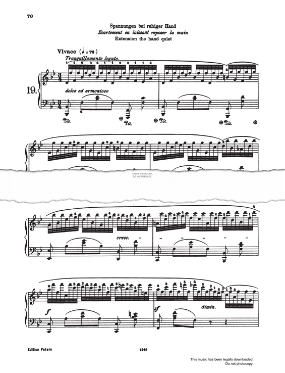 Produktgalerie: Seite 1 von 1 Vivace Study (Op. 740, No.19), Carl Czerny, Klavier
