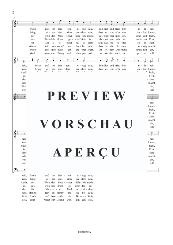 Produktgalerie: Seite 3 von 7 Frisch auf, Ihr Herren (Musikalische Kurzweil), , (Gemischter Chor 5-stimmig)