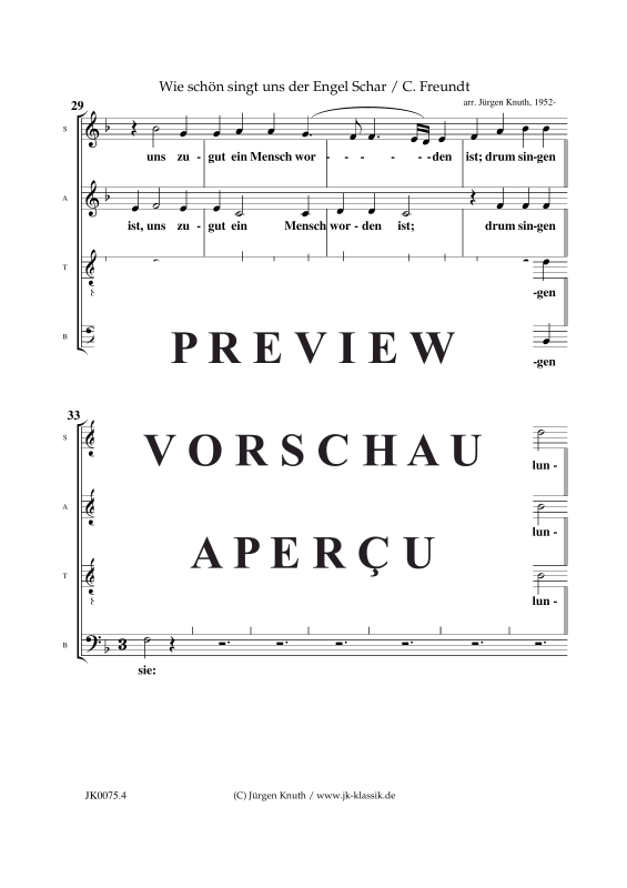 Produktgalerie: Seite 5 von 7 Wie schön singt uns der Engel Schar, , Gemischter Chor