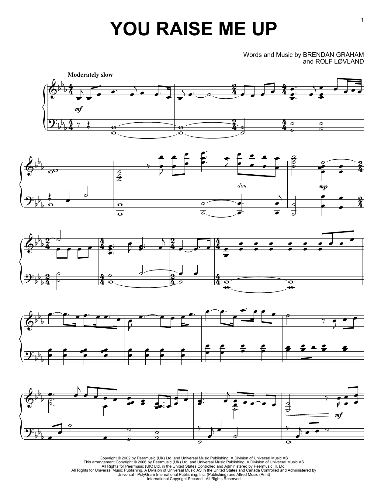 Product gallery: Page 1 of 1 You Raise Me Up, Josh Groban