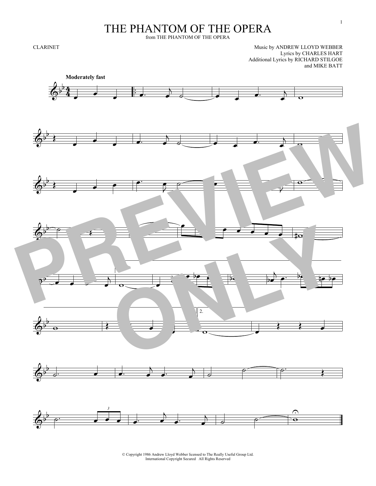 Product gallery: Page 1 of 1 The Phantom Of The Opera, Andrew Lloyd Webber