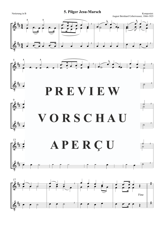 Produktgalerie: Seite 4 von 5 Pilger Jesu-Marsch, , Posaunenchor