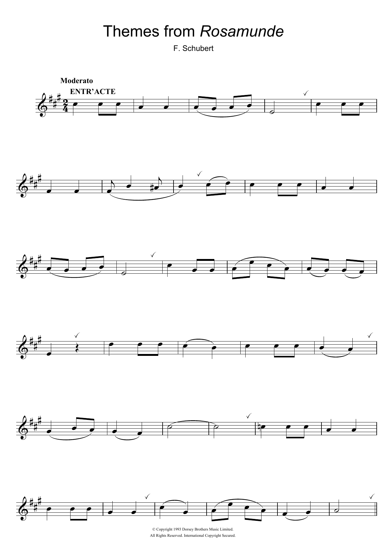 Product gallery: Page 1 of 1 Rosamunde Overture, Franz Schubert