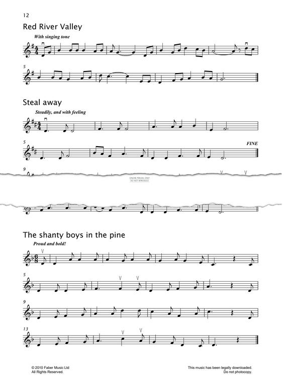 Produktgalerie: Seite 1 von 1 Steal Away, American Traditional, Violine