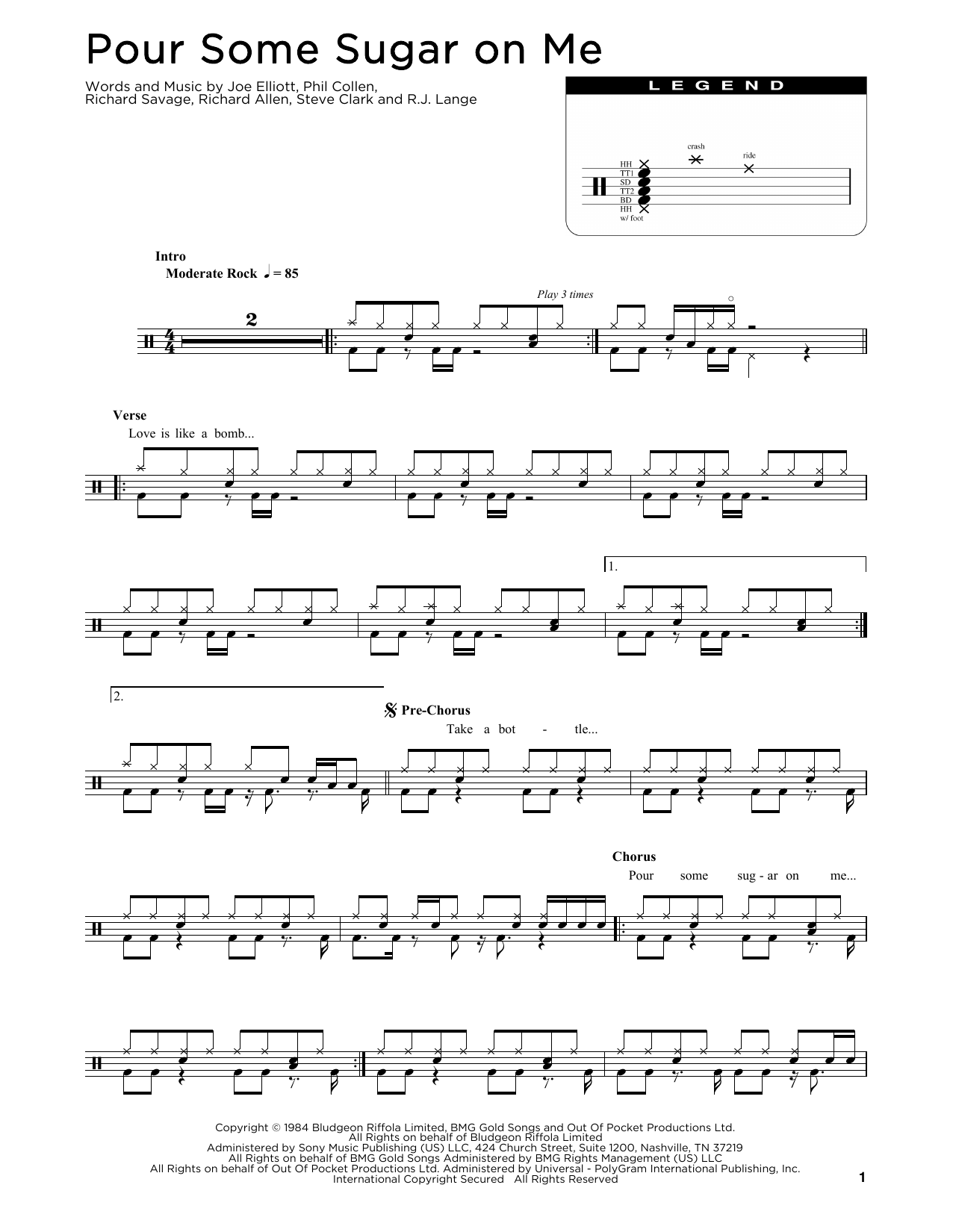 Product gallery: Page 1 of 1 Pour Some Sugar On Me, Def Leppard