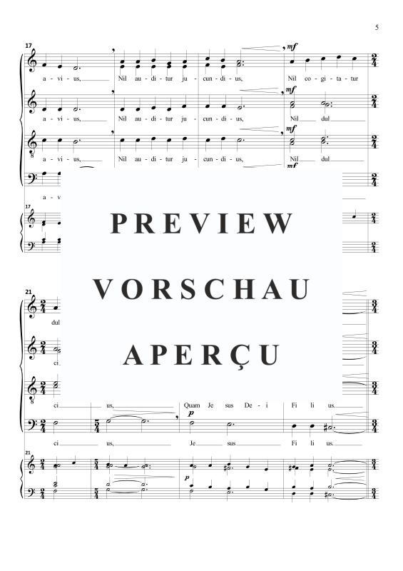 Produktgalerie: Seite 6 von 11 Jesu dulcis memoria (motet on Gregorian theme), , Gemischter Chor