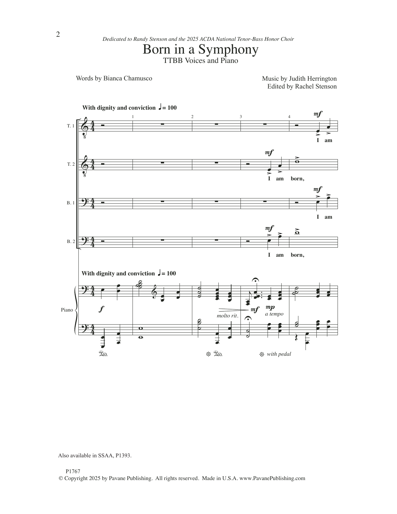 Produktgalerie: Seite 1 von 1 Born In A Symphony, Judith Herrington, Chor