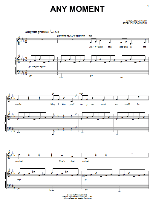 Produktbild zu: Any Moment - Part I (from Into The Woods)