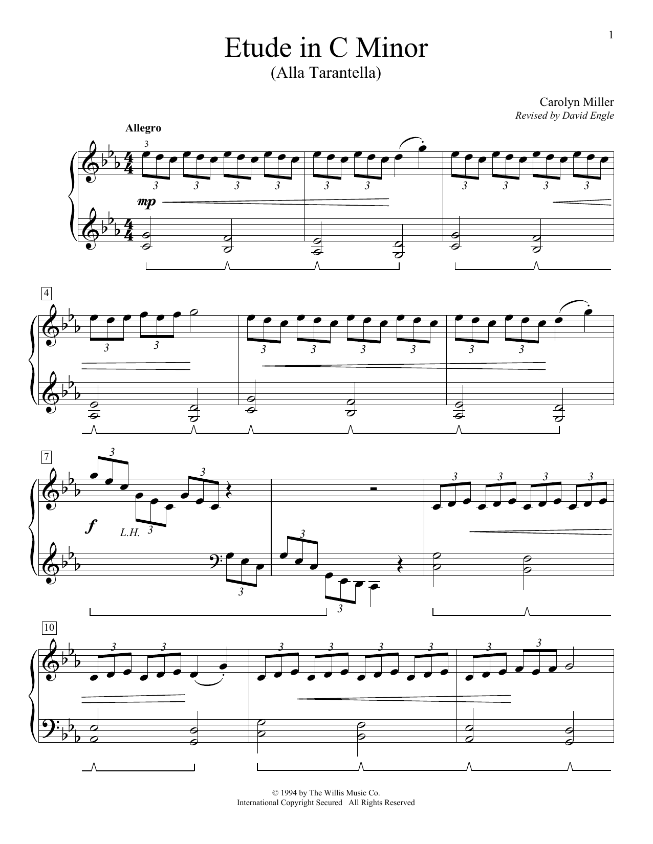 Product picture to: Etude In C Minor