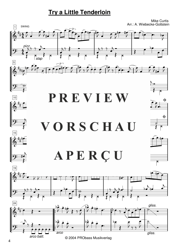 gallery: 8 Jazz Duos, , Klarinette in B und Kontrabass