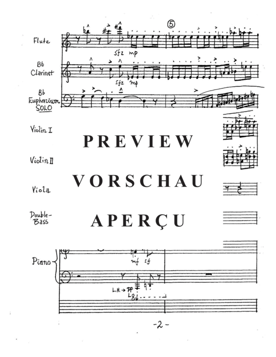 Produktgalerie: Seite 6 von 21 Euphonism-a divermento-concertino , , (Gemischtes Ensemble + Euphonium Solo)