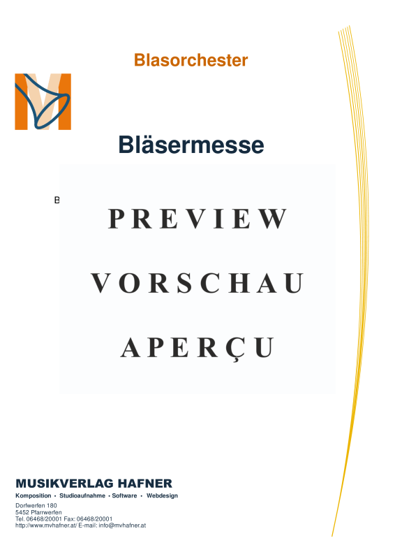 Produktgalerie: Seite 4 von 11 Bläsermesse, , Blasorchester und Chor