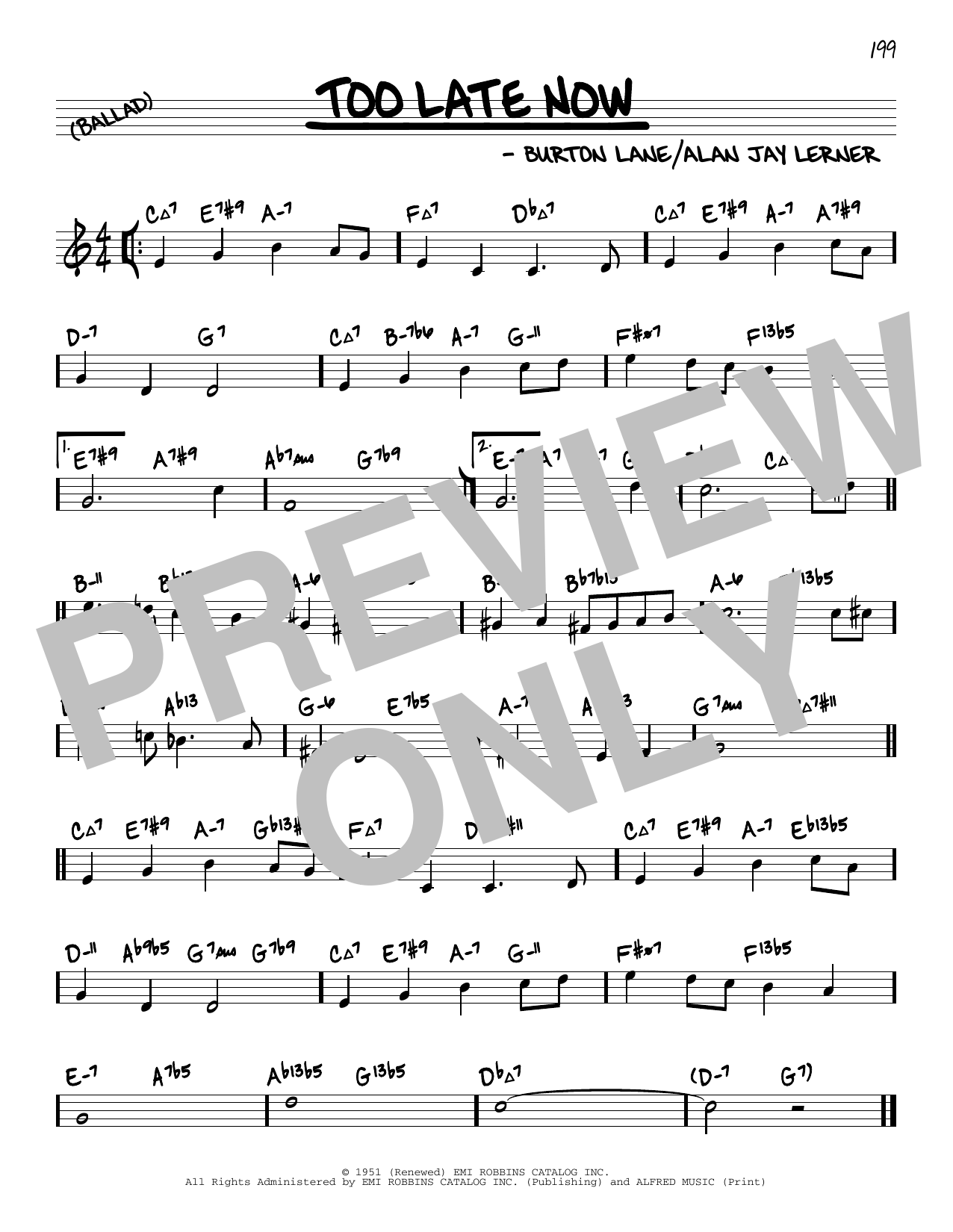 Produktbild zu: Too Late Now (arr. David Hazeltine)