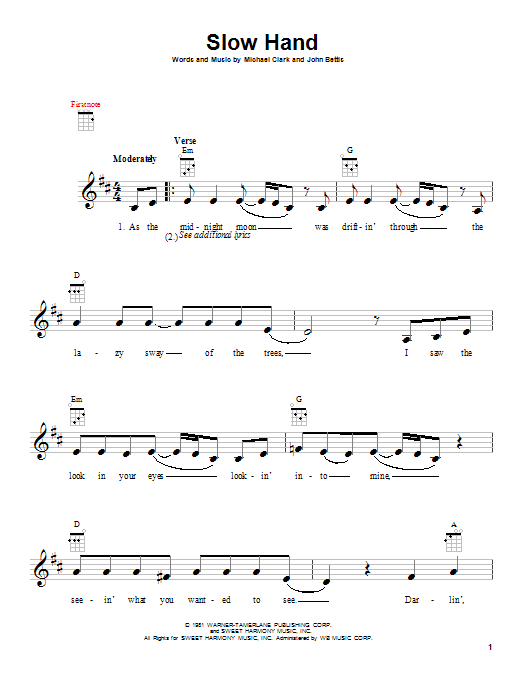 Product gallery: Page 1 of 1 Slow Hand, Pointer Sisters