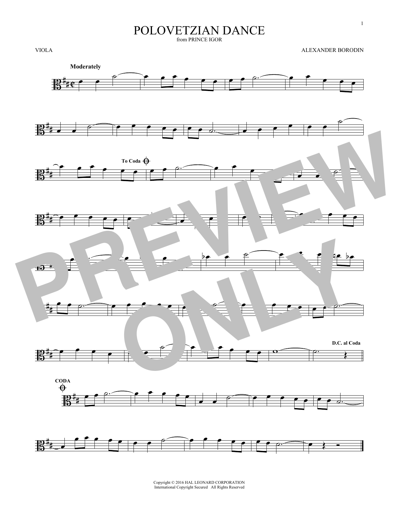 Product gallery: Page 1 of 1 Polovetsian Dances, Alexander Borodin