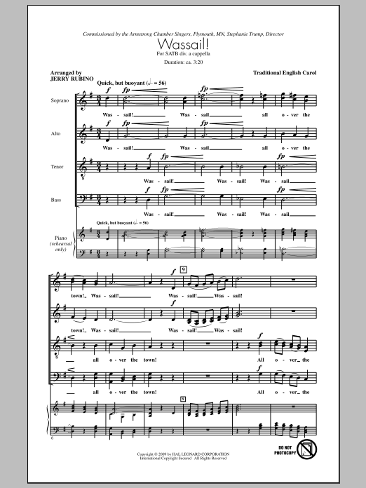 Product gallery: Page 1 of 1 Wassail Song, Jerry Rubino