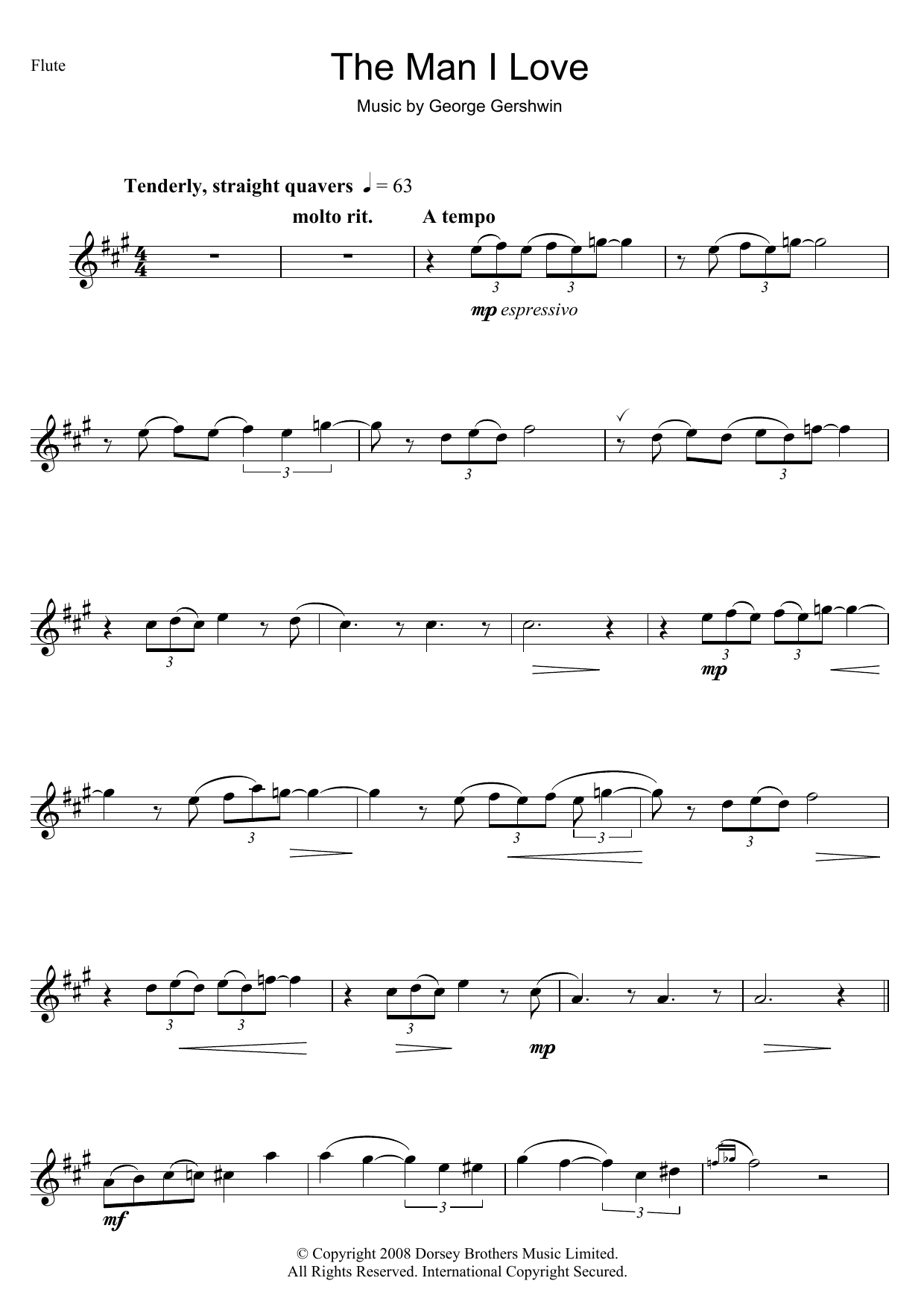Product gallery: Page 1 of 1 The Man I Love, George Gershwin