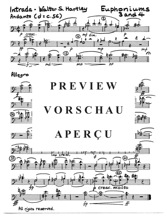 Produktgalerie: Seite 15 von 21 Intrada and Gigue , , (Euphonium Ensemble 8 Euphoniums)