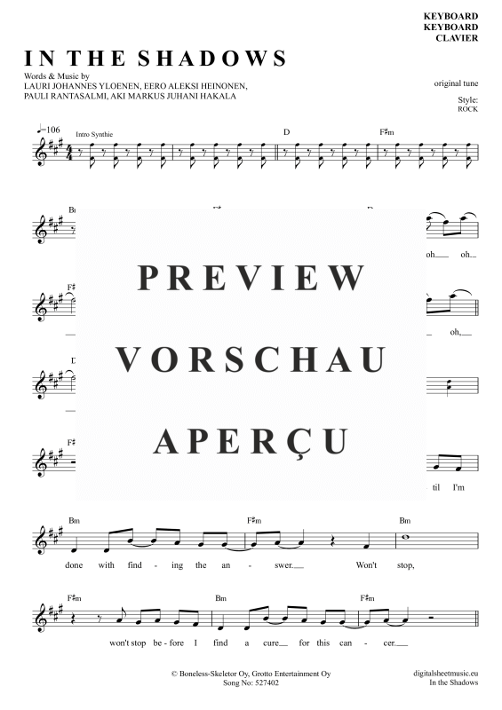 gallery: In The Shadows, Rasmus, Keyboard