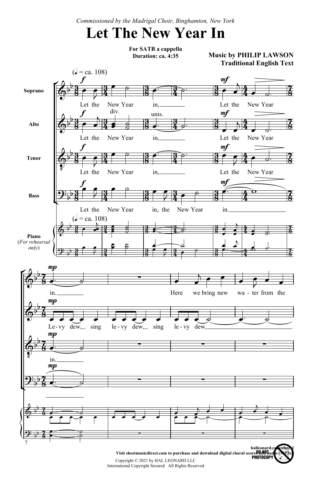 Produktgalerie: Seite 1 von 1 Let The New Year In, Philip Lawson, Chor