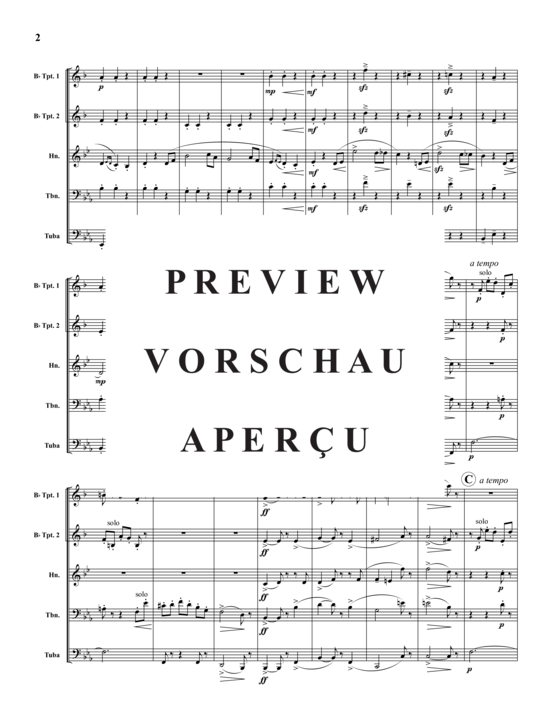 Produktgalerie: Seite 4 von 17 Valse Lente , , (Blechbläserquintett)