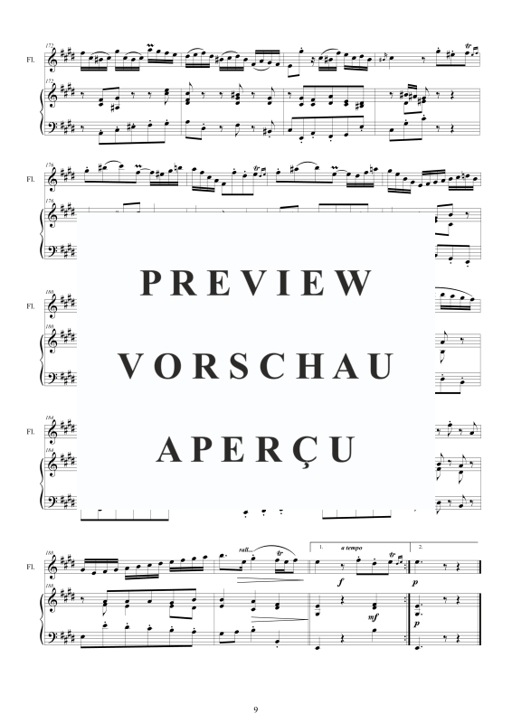 Product gallery: Page 10 of 11 Flöten Sonate E-Dur BWV 1035, , Flöte und Cembalo/Klavier