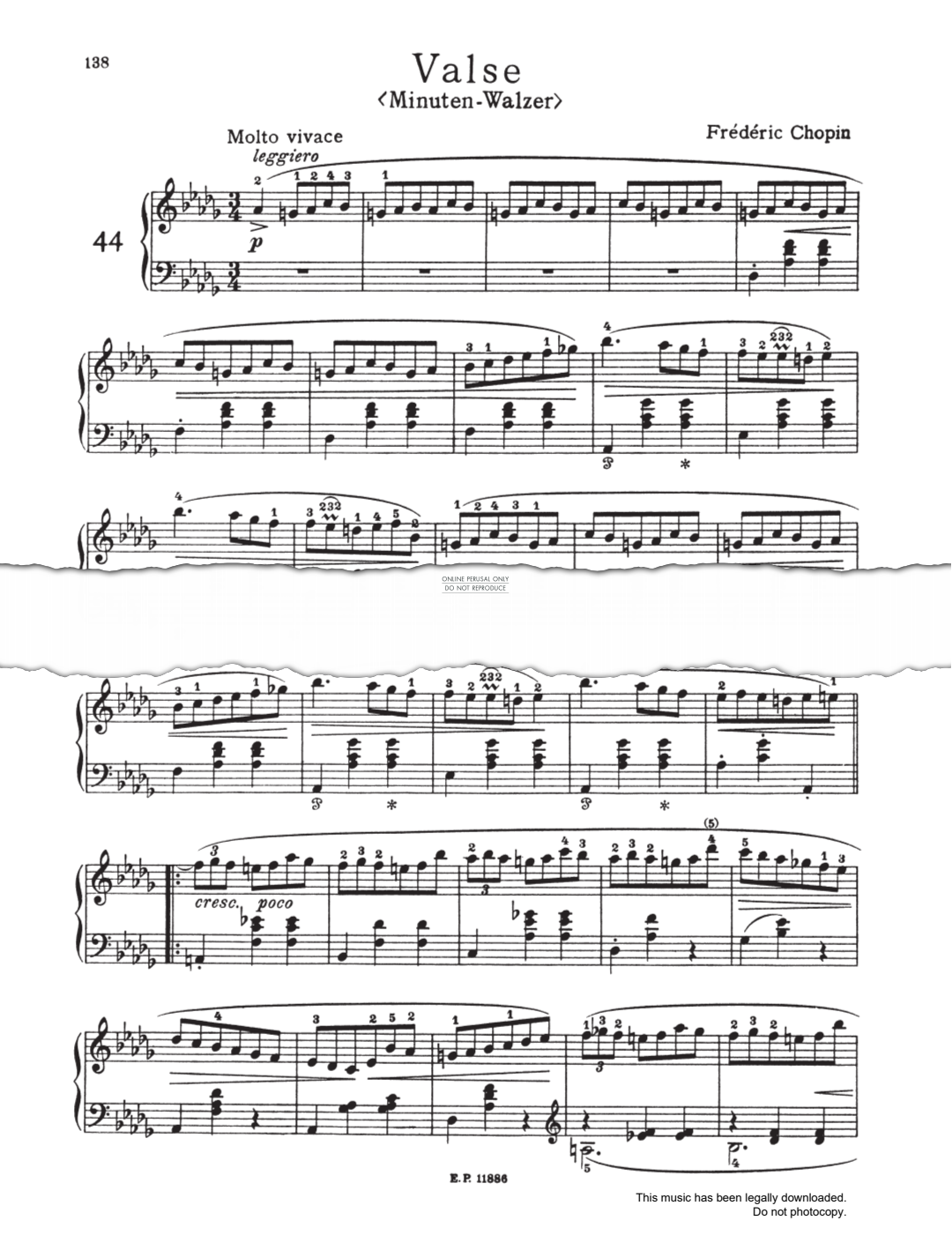 Produktbild zu: Minute Waltz Op.64, No.1