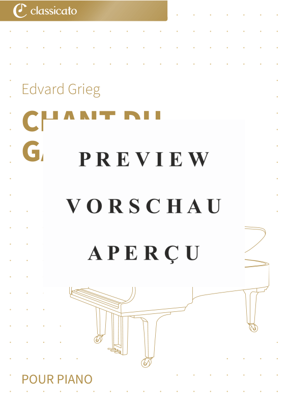 Product gallery: Page 2 of 6 Chant du gardien - N° 3 de Pièces lyriques, Livre 1, op. 12, , Piano Solo