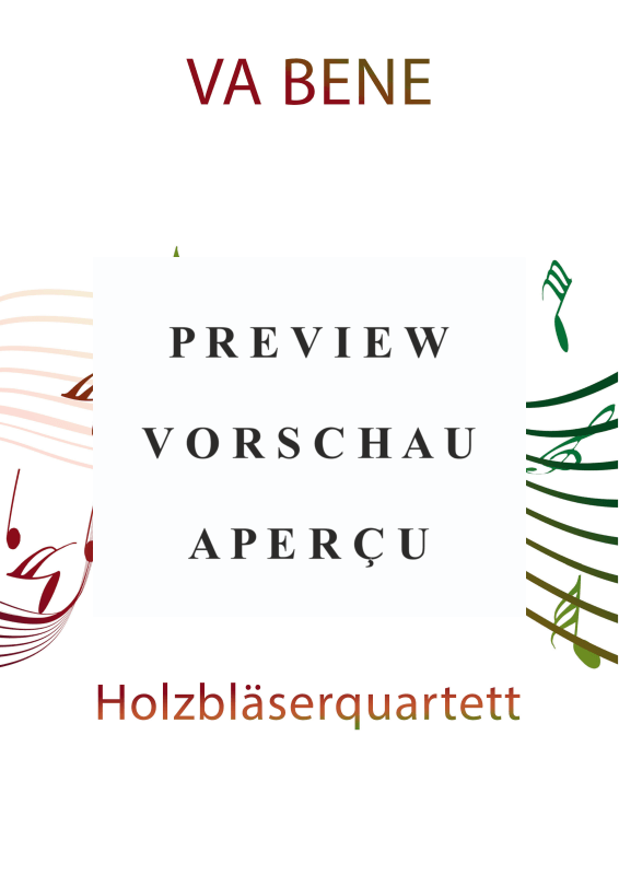 Product gallery: Page 2 of 11 Va bene, Peter Kraus, (Woodwind Quartet)