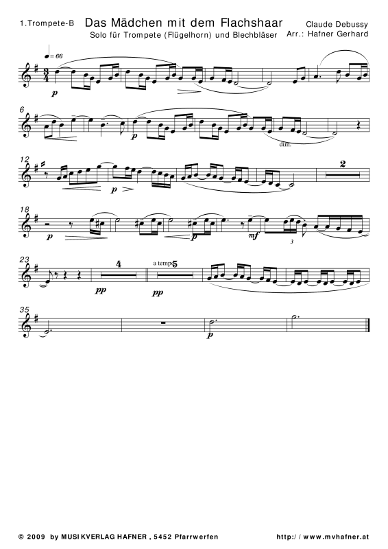 Produktgalerie: Seite 1 von 11 Das Mädchen mit dem Flachshaar, , (Blechbläser Quintett)