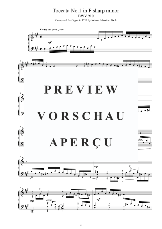 Produktgalerie: Seite 4 von 11 7 Toccatas BWV 910-916, , Cembalo/Klavier Solo