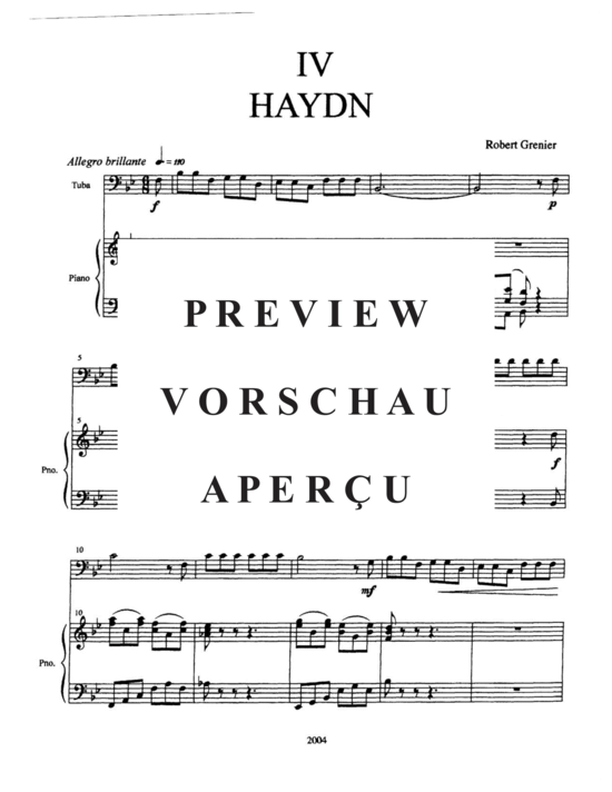 Produktgalerie: Seite 29 von 48 Tuba Suite , , (Tuba + Klavier)